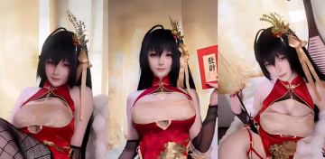 極品福利姬【一小央澤】大鳳旗袍寫真私拍，爆乳肥臀黑絲玉足極致撩人，誘惑擺拍讓人徹底迷醉