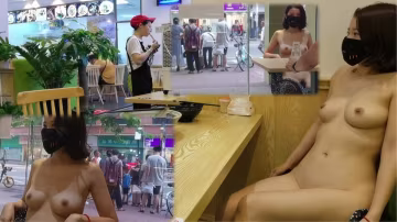 重磅回歸，開局就王炸，頂級露出【TonyJ和貝貝】付費（3），餐廳景區全裸露出野戰調教 (1)