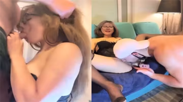小騷貨搭上洋炮，巨炮狂插嘴內射顏射