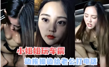 小姐姐玩車震，邊挨操邊給老公打電話-精品力薦..