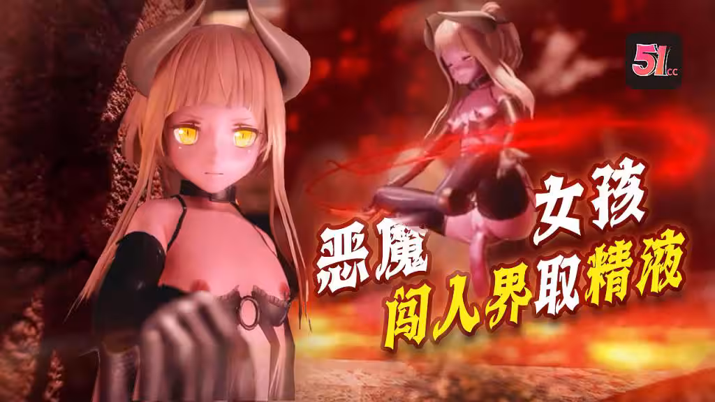 3D煉獄惡魔女孩x闖人界魔族想要進入人界必須要經過一道門要打開緊閉的大門他們必須向大門提供精液