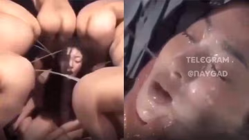一群人圍著放屎放尿這是要把人淹死嗎