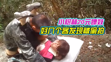 小樹林20元嫖妓偷拍系列氣質眼鏡文化范賣淫女生意不錯一連接了好幾個客發現被偷拍