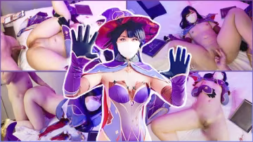 原神莫娜終於同意拍攝成人片因為她真的很缺摩拉! 害羞的第1次! 超濕潮吹!..-xj