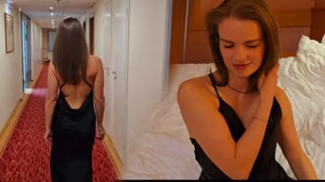 已婚美女找錯了酒店房間並欺騙了她的丈夫