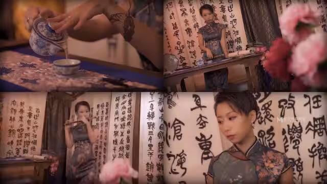 國產麻豆AV 麻豆女神微愛視頻 國風系姐妹 米兒 國風姐妹旗袍誘惑