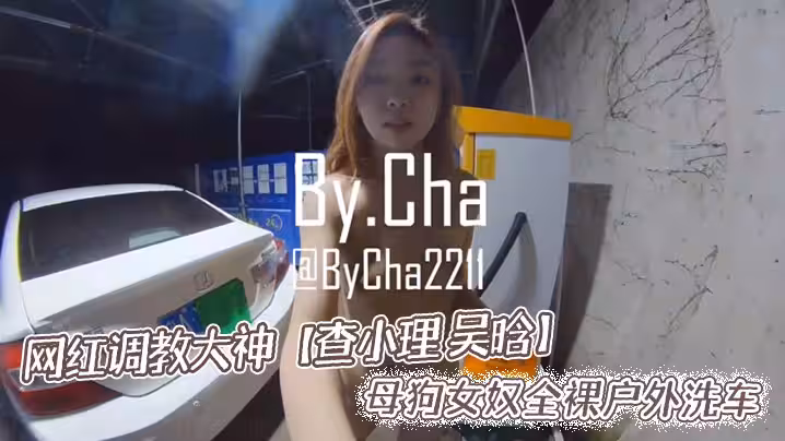 網紅調教大神查小理吳晗母狗女奴全裸戶外洗車
