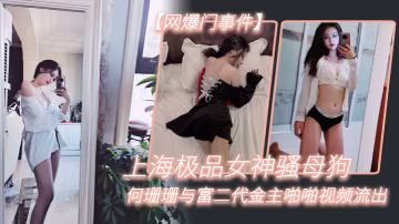 上海骚母狗何珊珊被富二代金主爆操内射流出狂野视频