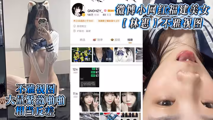 微博小網紅福建美女林惠不雅視圖大量紫薇啪啪相當反差
