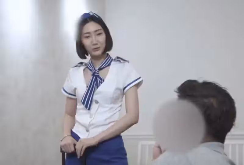 起飛前空姐和乘客來一發的。！