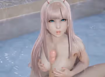 【3D】浴室里享受乳交深喉口爆