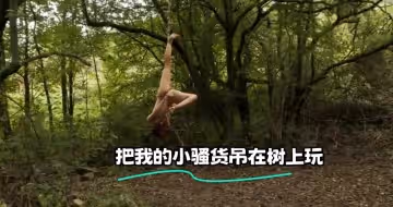 把我的小騷貨吊在樹上玩