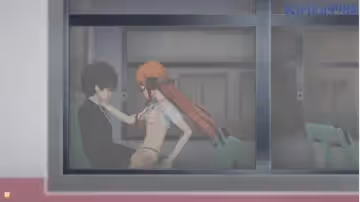【3D】雙葉櫻和雨宮蓮在公交車上深交