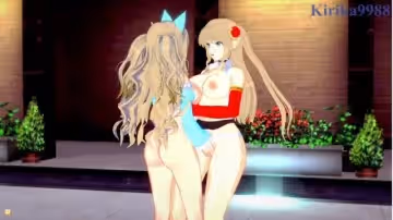 【3D】佳恩和阿瑪瑞參與了激烈女同性戀遊戲