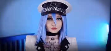 cosplay美女的粉嫩小穴讓雞巴和陽具一起深入抽插