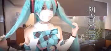 P站萌妹子_白黑小熊，角色扮演 初音Miku，口交性愛，內射