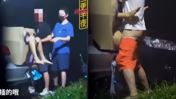 國外大神【三更半夜】系列：滿足老公變態要求！嬌妻裝箱野外露出，邀請路人隨意玩弄！