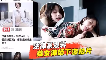 法律系爆料美女律師下海拍片賺百萬被捕