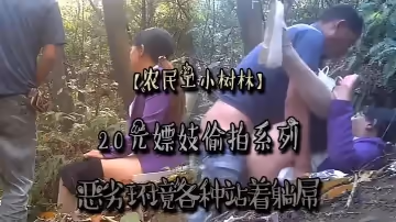 農民工小樹林20元嫖妓偷拍系列惡劣環境各種站著躺屌對白清晰