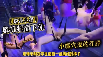 櫻花小貓炮機狂插下體小嫩穴操的紅腫