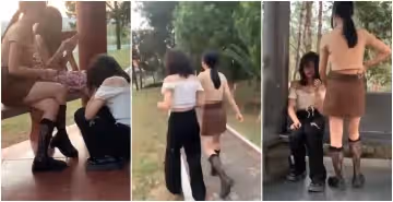 在公园被学生霸凌的!