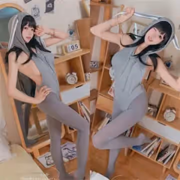 黏黏糰子兔-小灰兔