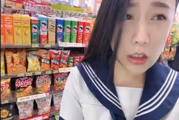 妹妹穿水手服塞跳蛋去逛便利商店好大膽?