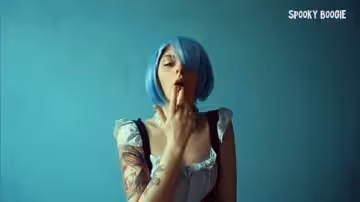 【角色扮演】REM逗弄她的乳头和Cus Hard Cosplay Anime re Zero Spooky Boogie