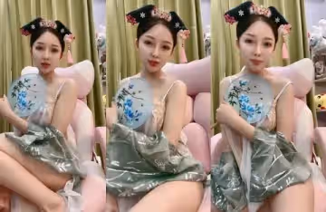 【網紅高顏值】推薦！古都洛陽女神【若曦555車模】COS宮廷格格 姨媽期扣B！~ ~✨✨✨--真是豁得出去，天生麗質，極品佳人，好精彩-3