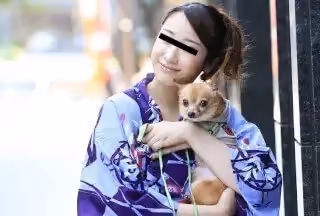 10musume 天然むすめ 082423_01 犬の散歩中に犬好きな浴衣美人をナンパゲット！佐々木レイ