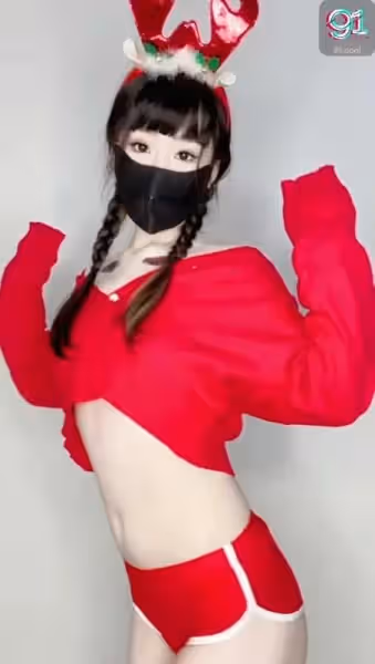 淑怡-聖誕元旦黑絲製服流出全集