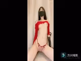 八月未央-紅衣自拍