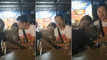 餐館-妹子在路邊被人當街扒開胸罩吮吸奶頭