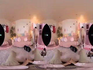 408KIWVR-375 【VR】【お觸り禁止！本番禁止！】スタイル抜群【白GAL美巨乳ピンク乳首女子校-cd1