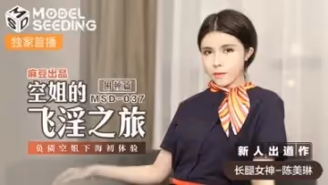 國產麻豆AV MSD MSD037 空姐的飛淫之旅 困頓篇 新人女優 陳美琳