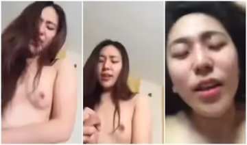 妹子邊搖邊嬌喘聲音銷魂感覺被乾得很爽的!