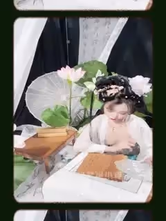 ✿稀有露臉✿ 高端ACG業界女神爆機少女▌喵小吉▌精美T3會員《月清花》古裝誘惑仙女下凡 細膩嫩美乳 珍藏必備爆贊! (1)