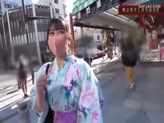 超肉食爆乳Hcupの浴衣美人が登場！！谷間の中はまるで膣內！挾まれたらイチコロ肉感たっぷりのパイズリ＆喉奧イマラに暴発必至